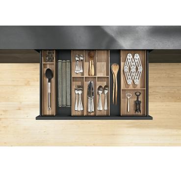 AMBIA-LINE Besteckeinsatz, für LEGRABOX/MERIVOBOX, Holzdesign, 6 Besteckfächer, NL=500 mm, Breite=300 mm